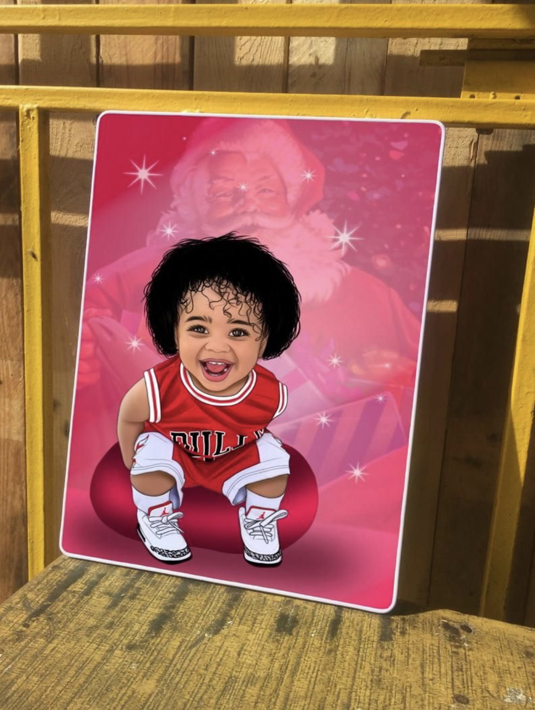 PORTRAIT COULEUR FORMAT 30/45 PLACAGE 