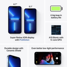 iPhone 13 Pro, 128Go, Bleu (Garantie 2ans)