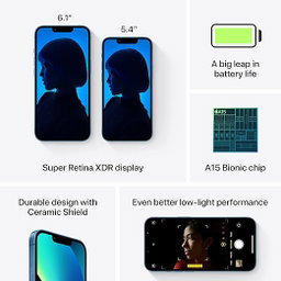 iPhone 13 Mini, 128Go, Bleu