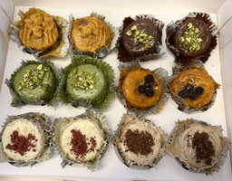 12 Mini Assorted Kunafa Cupcakes