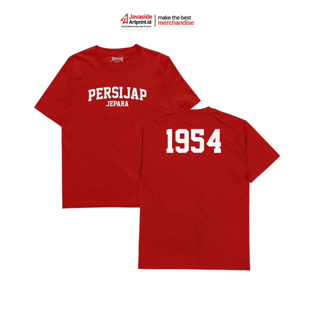 Kaos Persijap Jepara 1954 unisex prita wanita warna hitam- Javaside Artprint_2