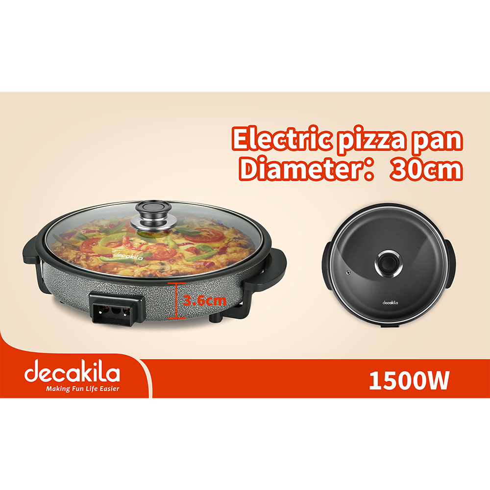 Tigaie pentru pizza 1500W 320x300mm KEEC052B Decakila_2