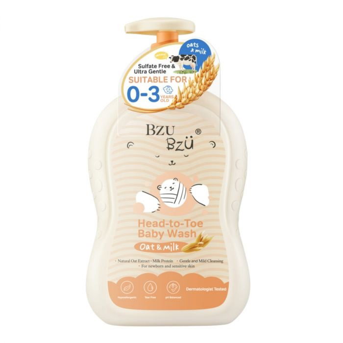 BZU BZU Head to Toe Baby Wash (0 to 3 Y.O.), 600ml_0