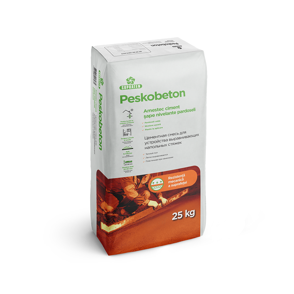 Amestec uscat pentru pardoseli PESKOBETON 25kg