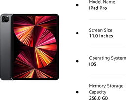 iPad Pro 11, 256Go, Argent (Garantie 2ans)