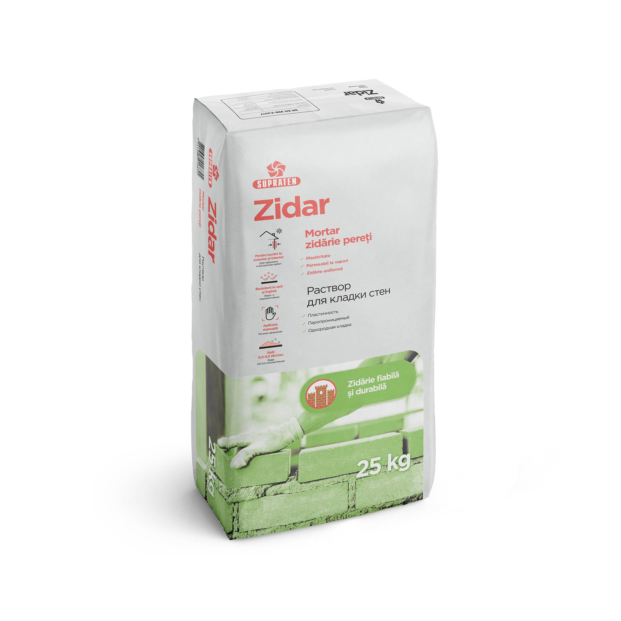 Mortar de zidarie Zidar gri 25kg_0