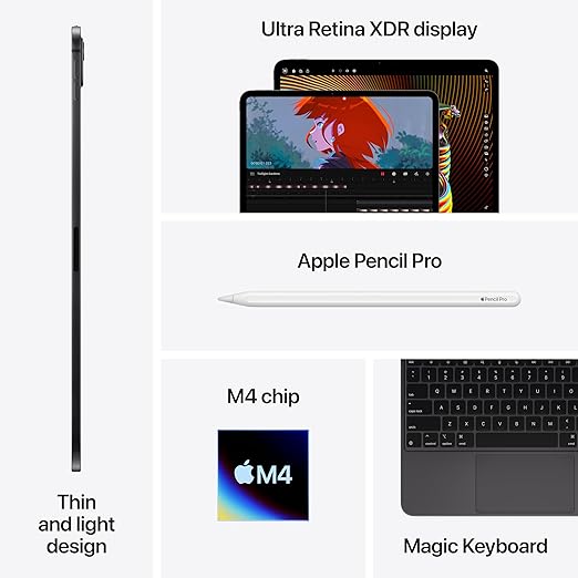 Apple iPad Pro 13 pouces (M4) : conçu pour Apple Intelligence, 256 Go, — Argent_4