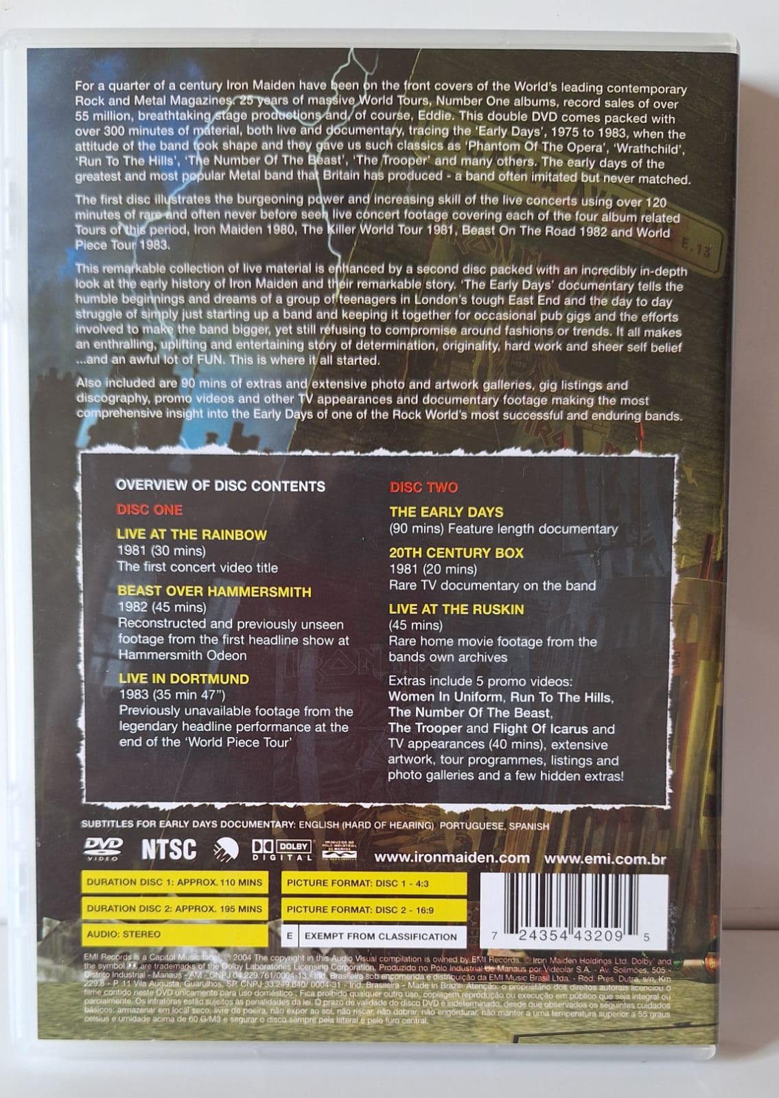 Dvd Iron Maiden - The Early Days_1