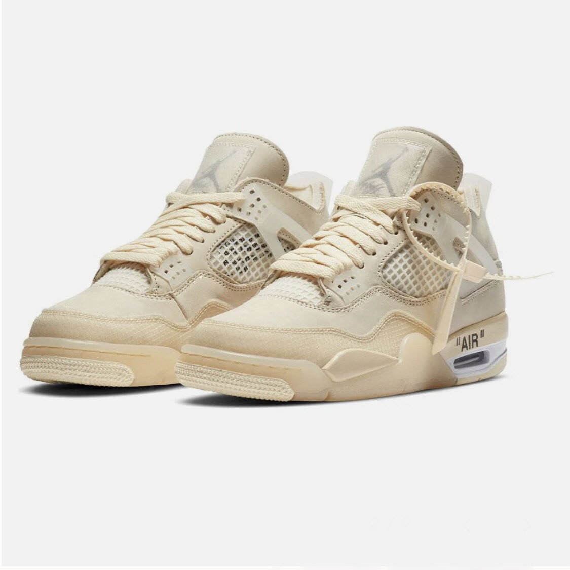 Nike Air Jordan 4 X Off-White Sail’_0