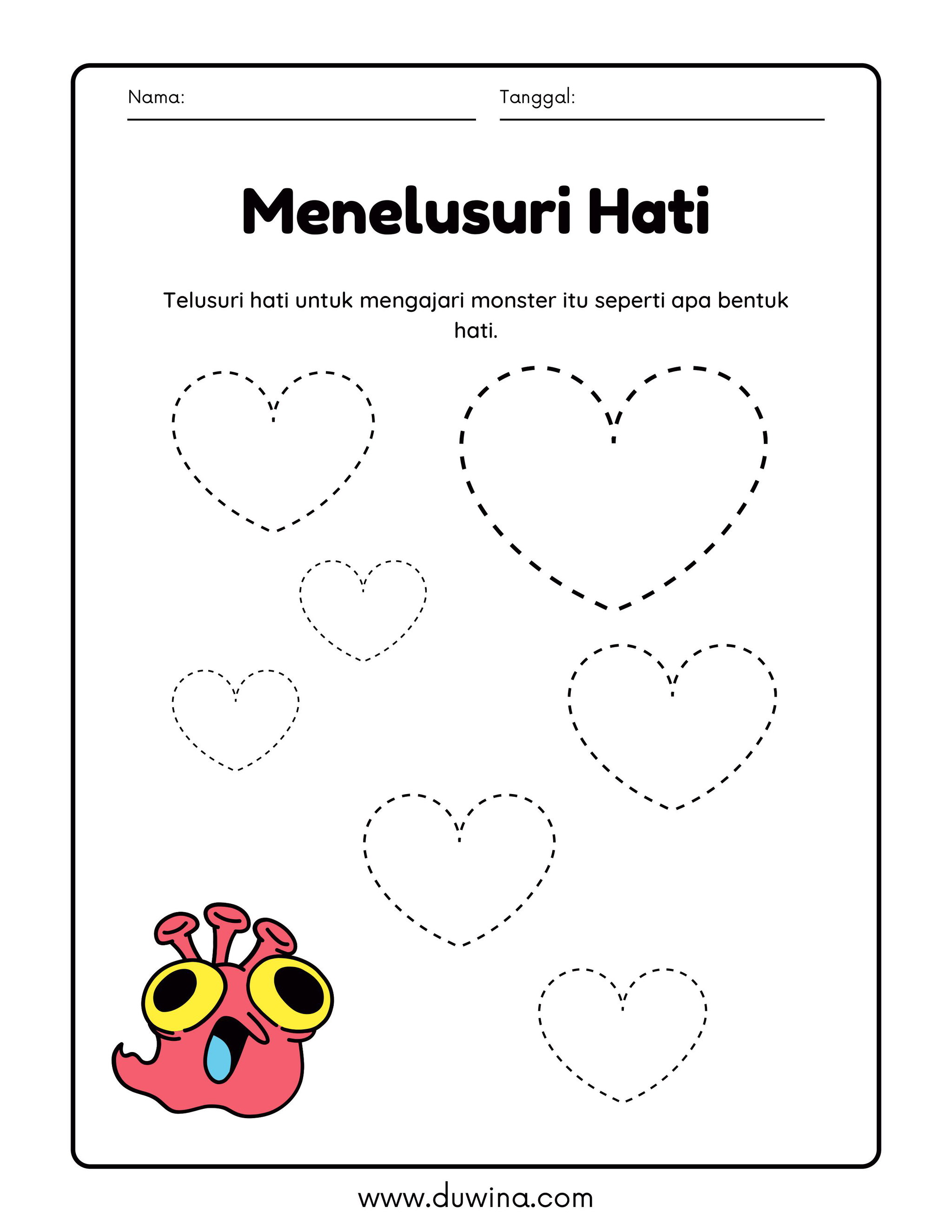 Kids Monster Worksheet 100 halaman_6