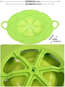 Couvercle anti-débordement en silicone pour bouchon anti-déversement