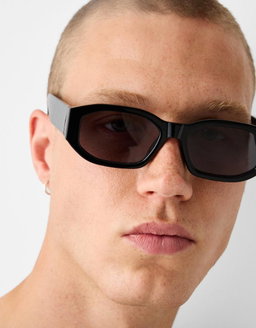 Lunettes de soleil hexagonales bershka 