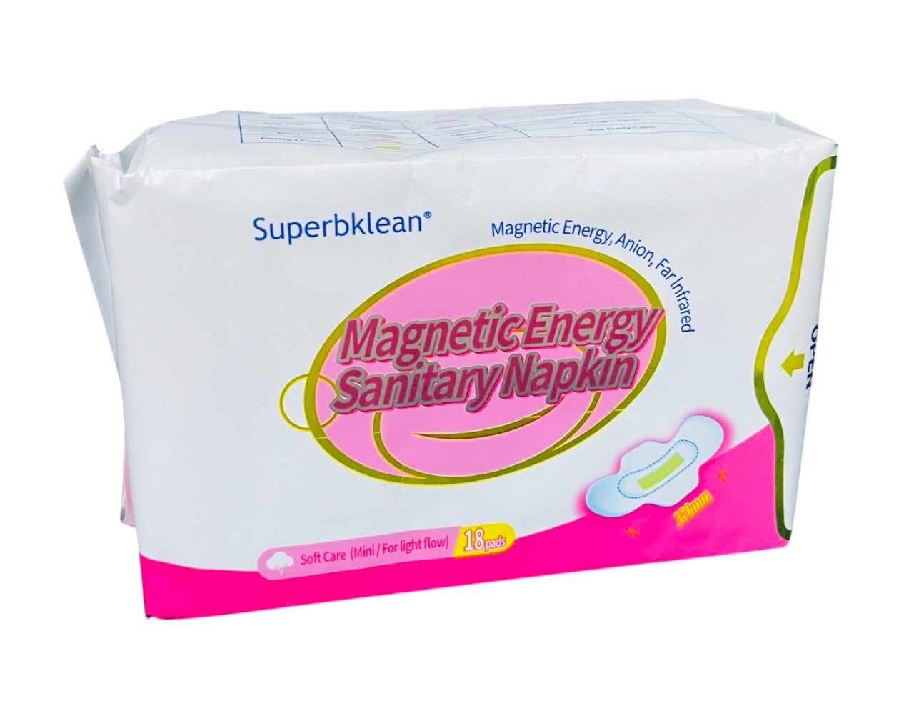 Serviettes Hygiéniques Superbklean rose (Adolescentes et règles peu abondantes)_0