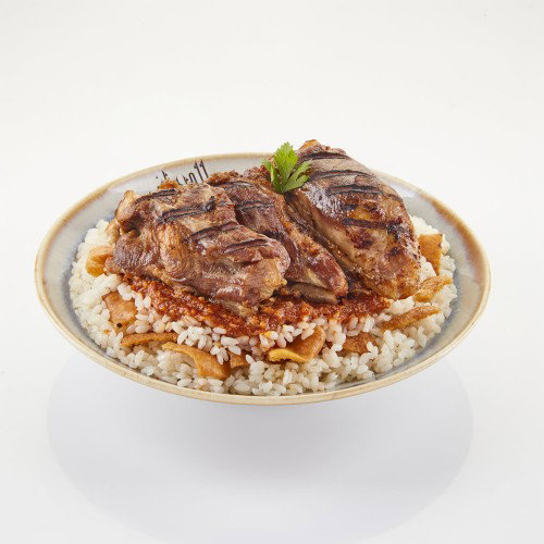 طبق موزة بتلو + أرز أو فتة + بطاطس