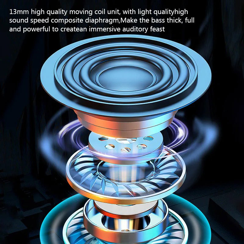 Danjo Air7 Wireless Earbud Type C Hifi Stereo Waterproof Buds Earphone Pro ENC Noise Cancelling  & in-ear Headphone_5