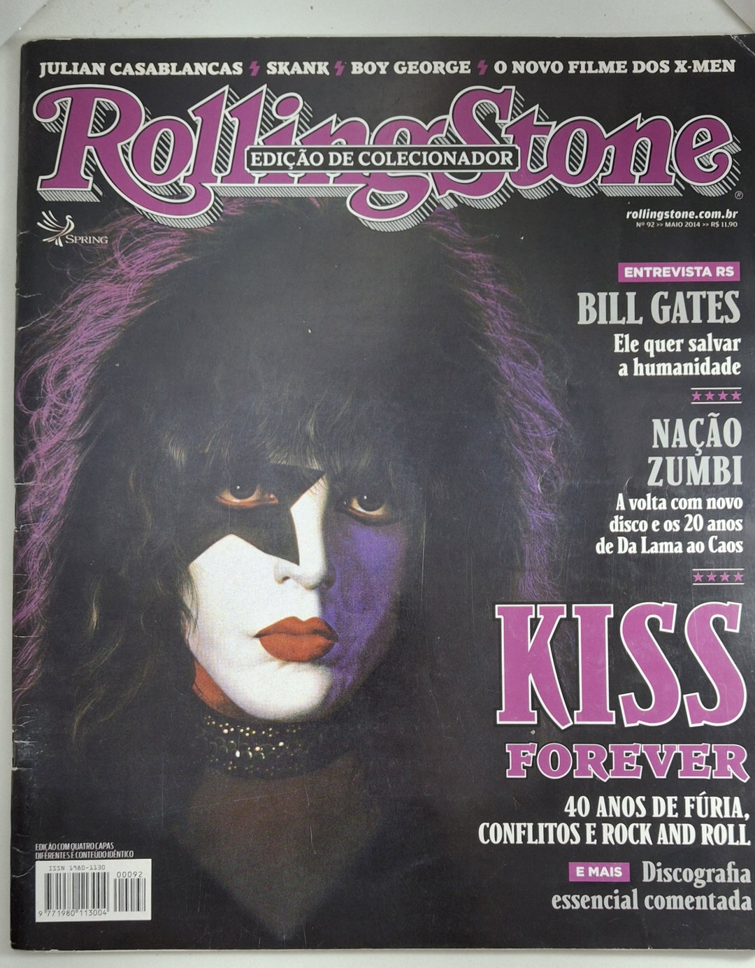 Kiss Revista Rolling Stone - Paul Stanley