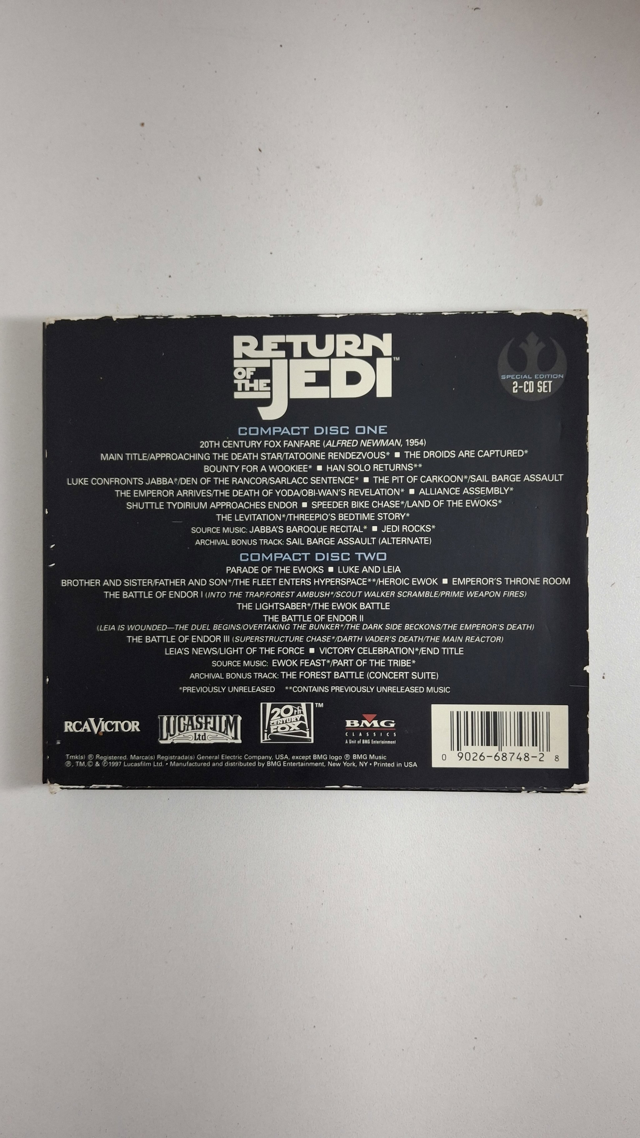 Cd Trilha Sonora The Return of the Jedi_1
