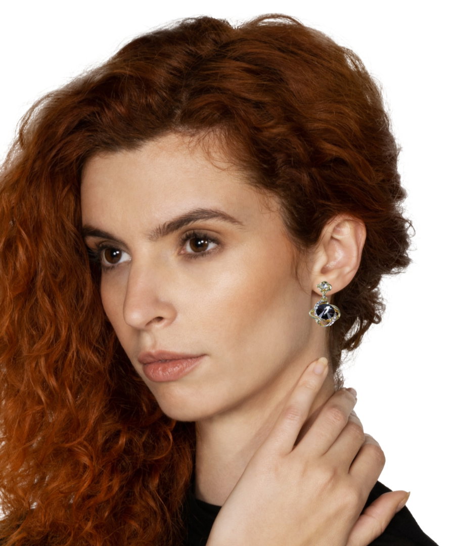 Luxury Gold Plated Crystal Drop Earrings_1
