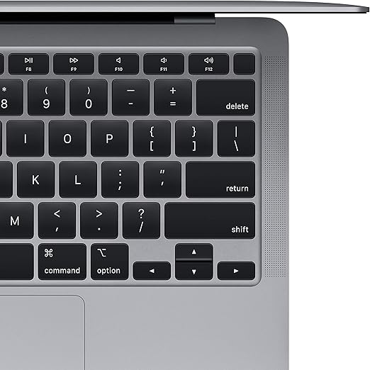 Ordinateur portable Apple MacBook Air 2020 : puce Apple M1, écran Retina 13", 8 Go de RAM, stockage SSD 256 Go, clavier rétroéclairé, caméra FaceTime HD, Touch ID - gris_3