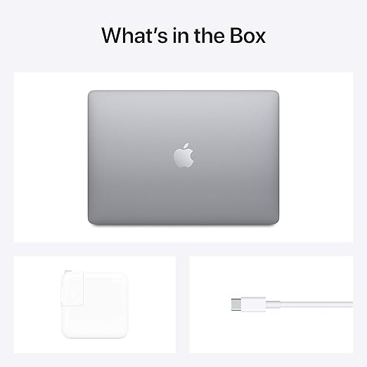 Ordinateur portable Apple MacBook Air 2020 : puce Apple M1, écran Retina 13", 8 Go de RAM, stockage SSD 256 Go, clavier rétroéclairé, caméra FaceTime HD, Touch ID - gris_5