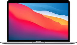 Ordinateur portable Apple MacBook Air 2020 : puce Apple M1, écran Retina 13", 8 Go de RAM, stockage SSD 256 Go, clavier rétroéclairé, caméra FaceTime HD, Touch ID - gris