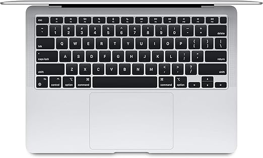 Ordinateur portable Apple MacBook Air 2020 : puce Apple M1, écran Retina 13", 8 Go de RAM, stockage SSD 256 Go, clavier rétroéclairé, caméra FaceTime HD, Touch ID - argent_2