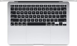 Ordinateur portable Apple MacBook Air 2020 : puce Apple M1, écran Retina 13", 8 Go de RAM, stockage SSD 256 Go, clavier rétroéclairé, caméra FaceTime HD, Touch ID - argent