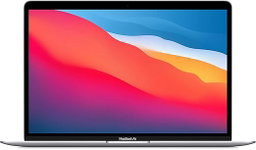 Ordinateur portable Apple MacBook Air 2020 : puce Apple M1, écran Retina 13", 8 Go de RAM, stockage SSD 256 Go, clavier rétroéclairé, caméra FaceTime HD, Touch ID - argent
