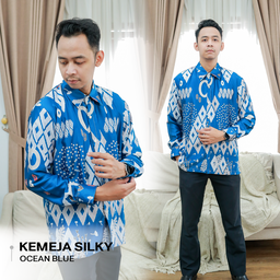 Kemeja Sarimbit - Silky Maxi Full Motif Fashion