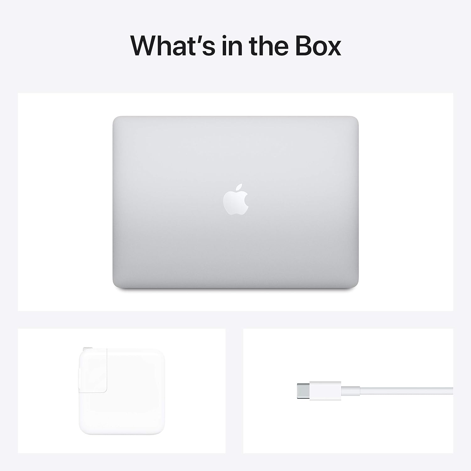 Apple MacBook Air 2020 : puce Apple M1, écran Retina 13", 8 Go de RAM, stockage SSD 256 Go, clavier rétroéclairé, caméra FaceTime HD, Touch ID - Argent_5
