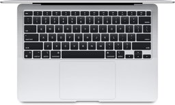 Apple MacBook Air 2020 : puce Apple M1, écran Retina 13", 8 Go de RAM, stockage SSD 256 Go, clavier rétroéclairé, caméra FaceTime HD, Touch ID - Argent
