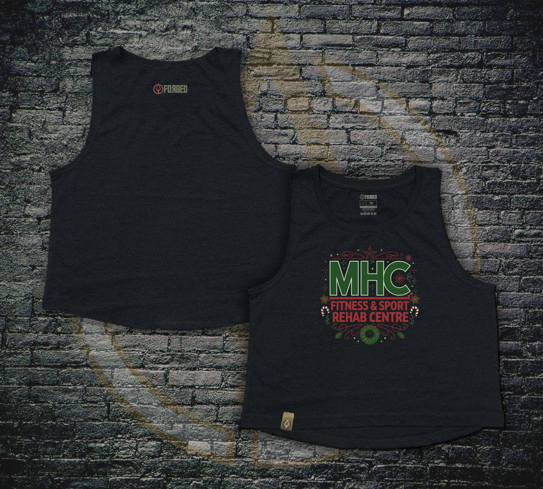 MHC Ladies XMAS Crop - Black