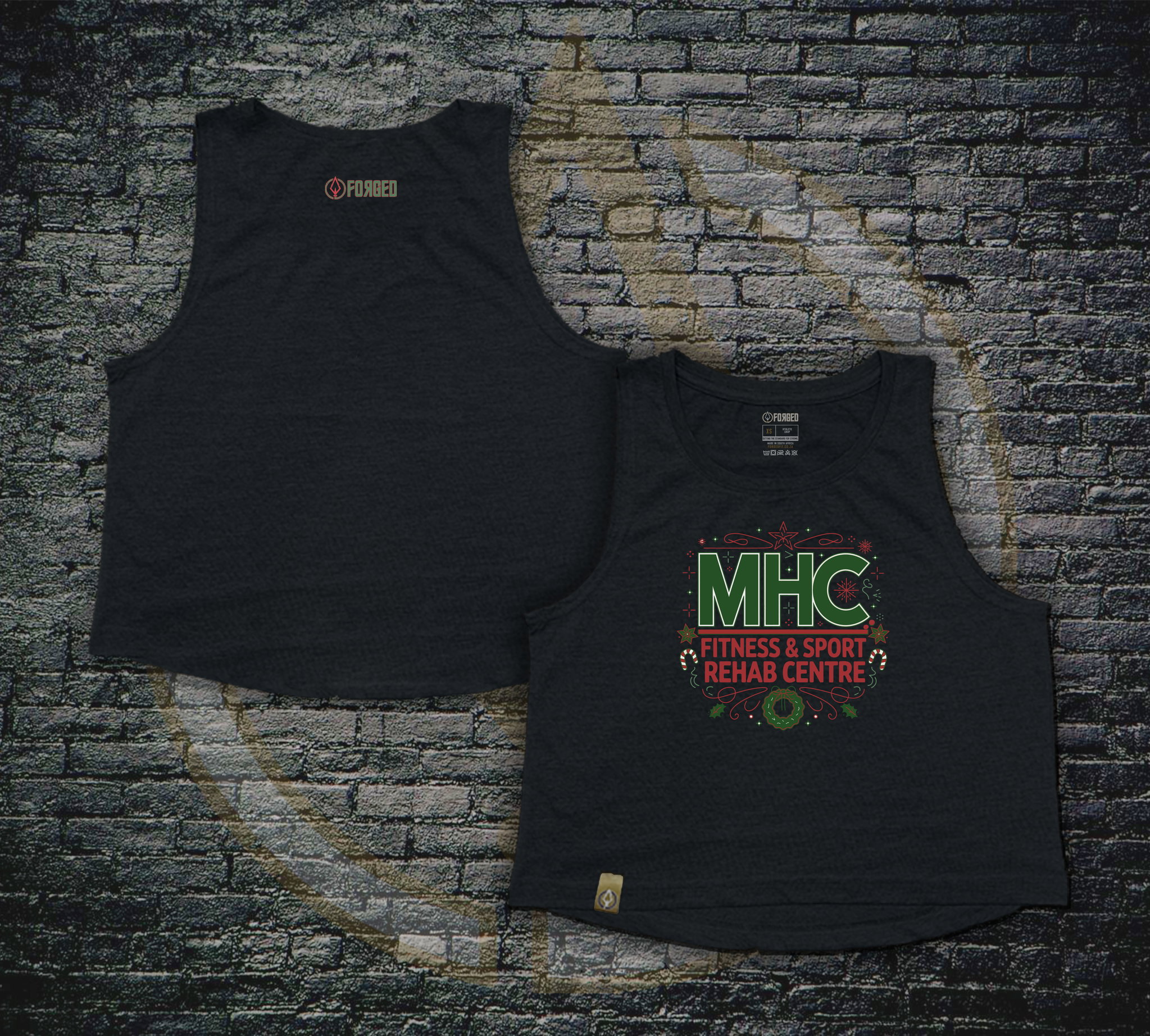 MHC Ladies XMAS Crop - Black_0