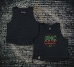 MHC Ladies XMAS Crop - Black
