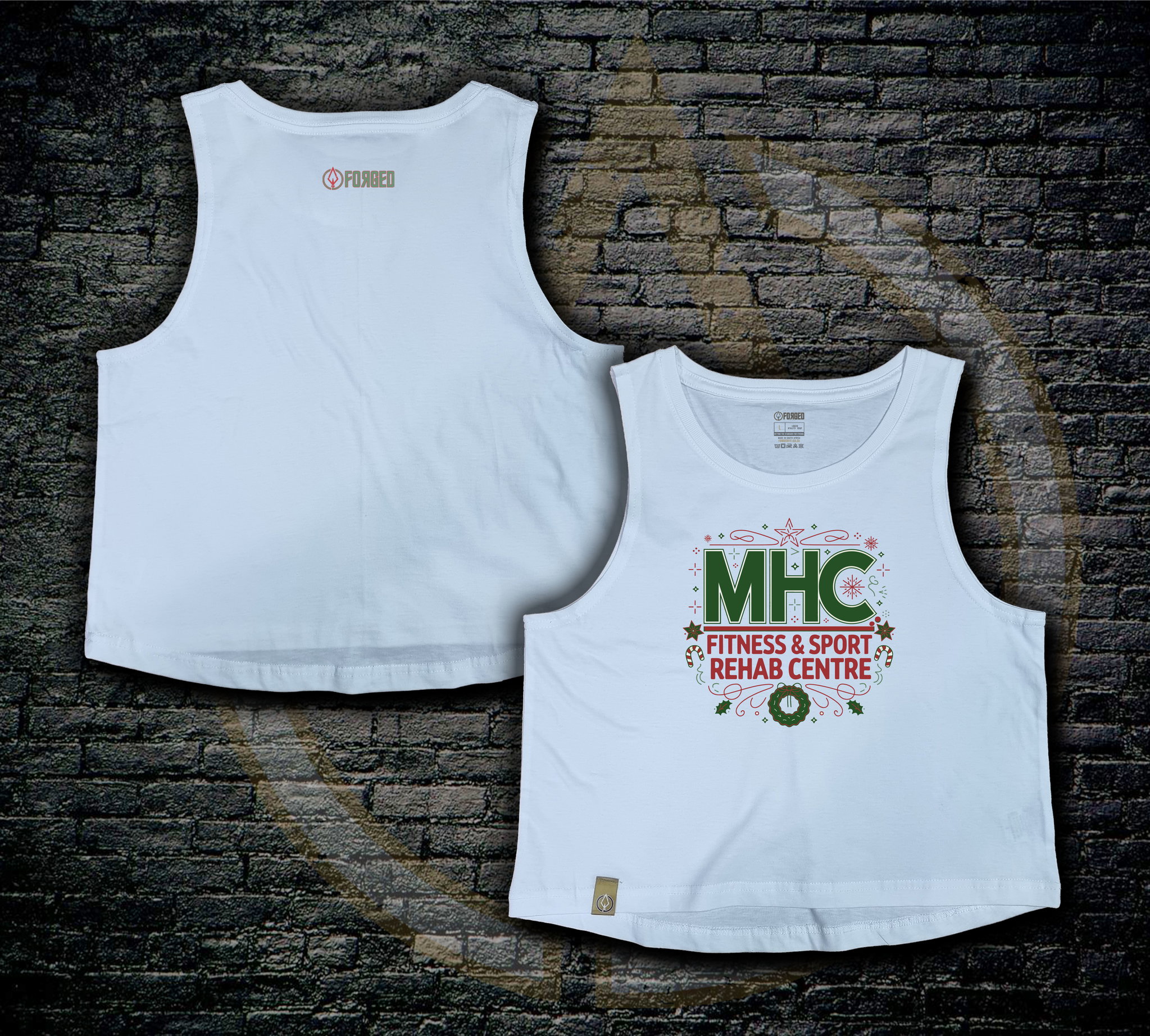 MHC Ladies XMAS Crop - White_0