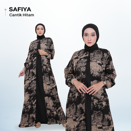 Warna Warni Brand Dress safiya Bahan Rayon Diamond - XL