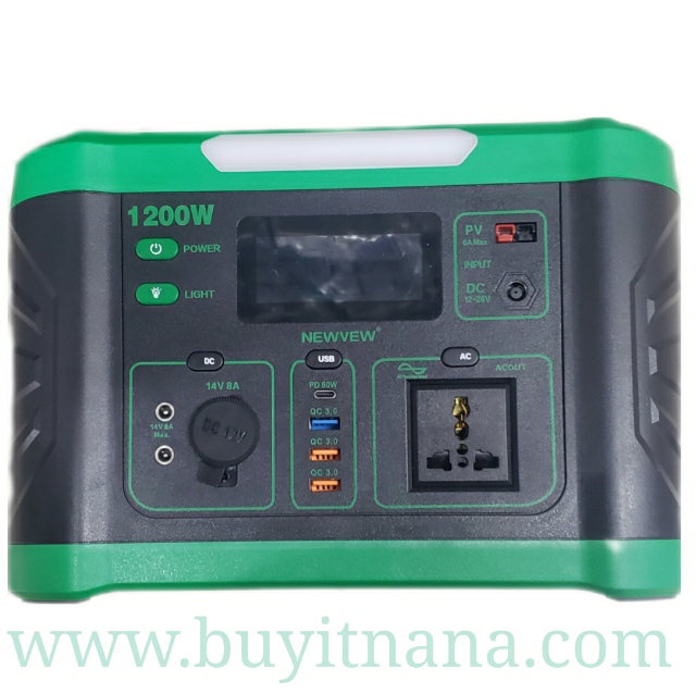 PORTABLE LITHIUM POWER STATION ENERGY STORAGE SYSTEM NV-Q5002 1200W_2