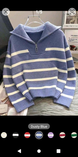 New Autumn Stripped Crew Neck All- Match Sweater, Fashionable & Simple Pullover Design 