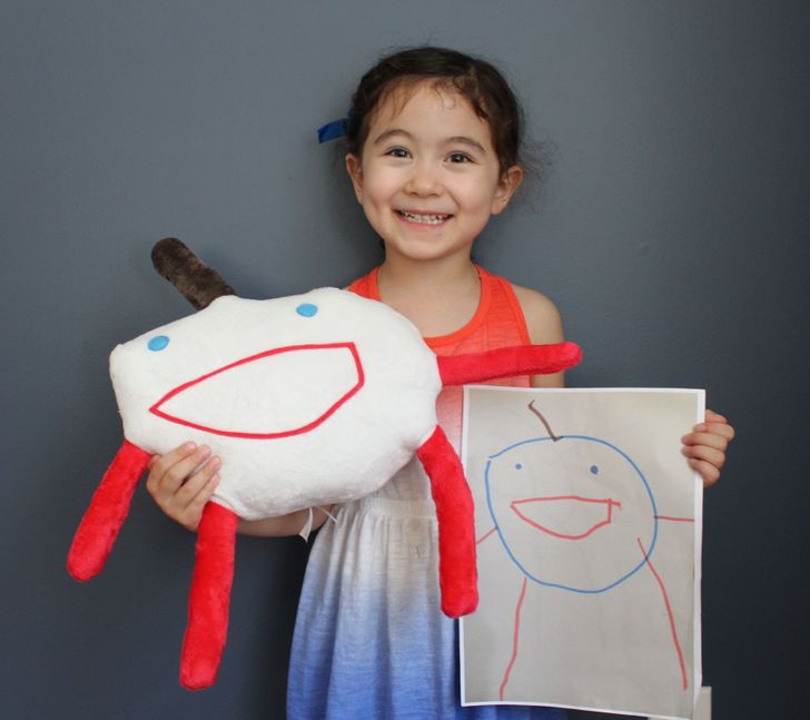 Kids Drawing to Real Life Soft Doll_0