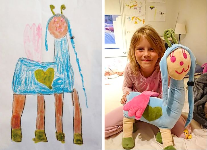 Kids Drawing to Real Life Soft Doll_2