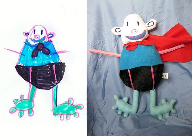 Kids Drawing to Real Life Soft Doll_3