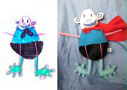 Kids Drawing to Real Life Soft Doll