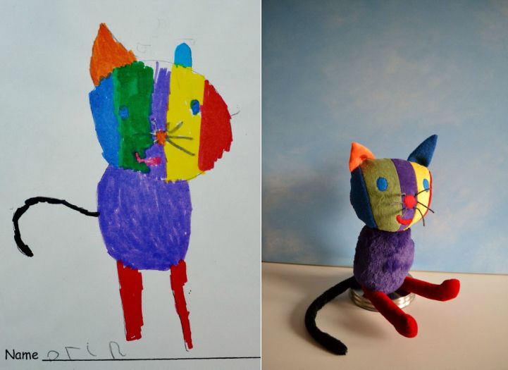 Kids Drawing to Real Life Soft Doll_4
