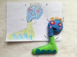 Kids Drawing to Real Life Soft Doll