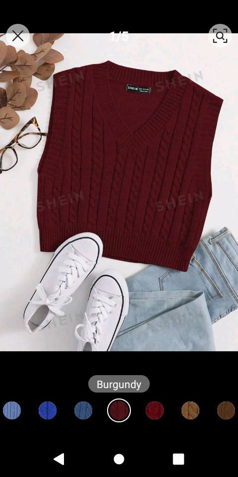 Women's Color V-Neck Sleeveless Minimalist Knit Top, Casual Everyday Wear_1