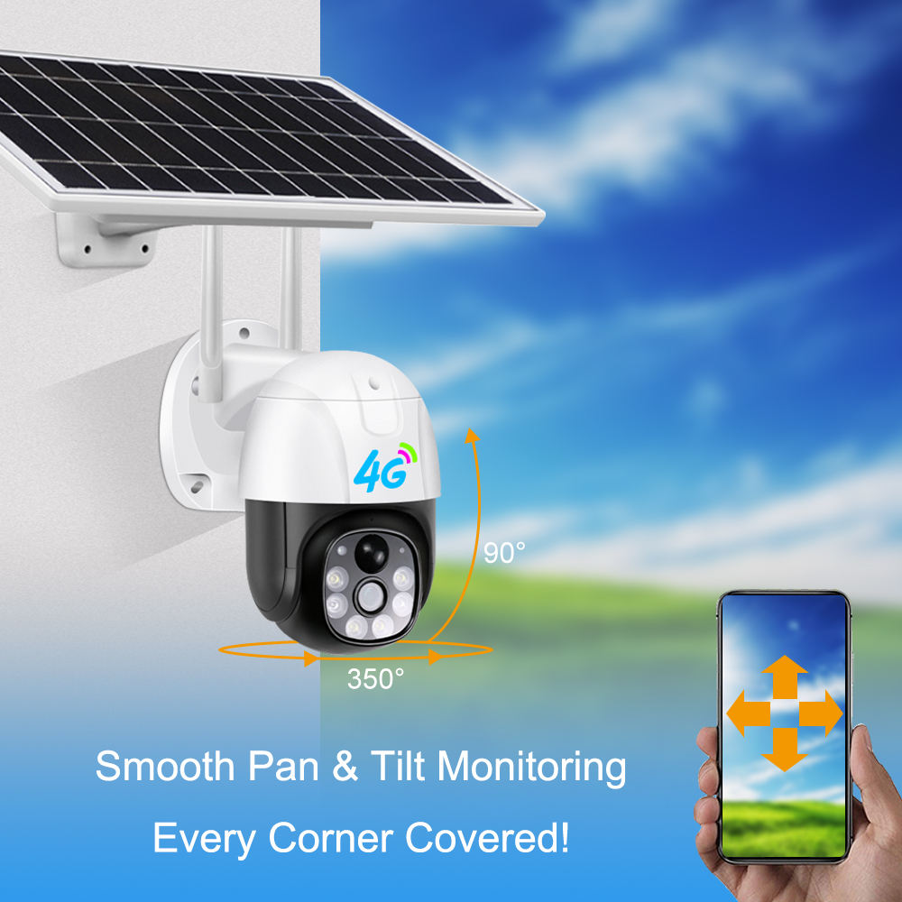 4G Wi-Fi Solar Power Outdoor PTZ Security Camera_3
