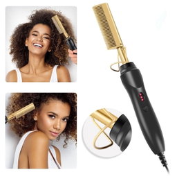 Electric Hot Comb for Wigs and Natural Hair
