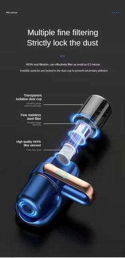 Handheld Wireless Anti-Dust Mite Vacuum Cleaner