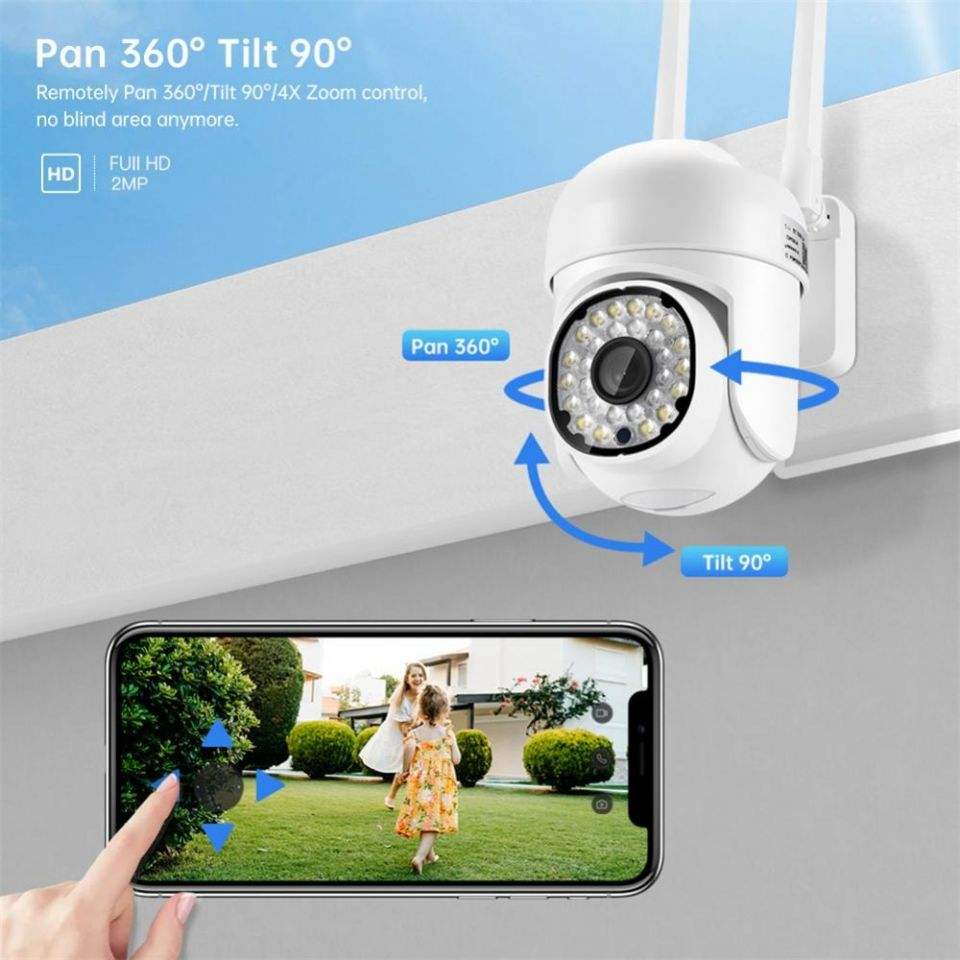 Auto-Tracking 5G PTZ Outdoor Wi-Fi Camera with Siren Alarm_5