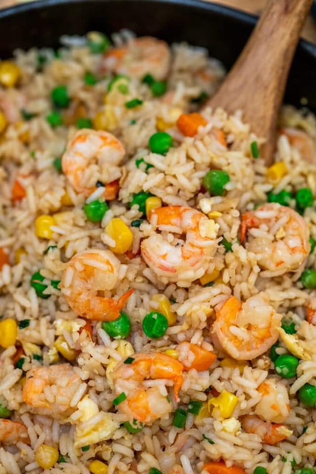 Riz Cantonnais Crevettes Boulettes Viandes_0